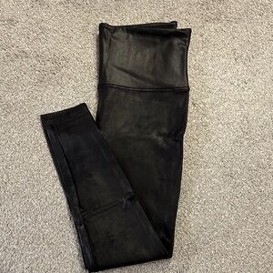 Black Faux Leather Leggings